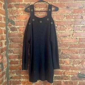 Black cable knit dress size M